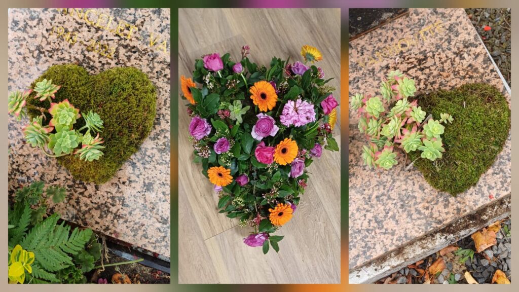 fleurir un enterrement, une crémation